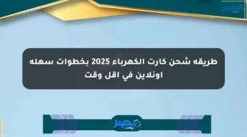 طريقة شحن كارت الكهرباء 2025 بخطوات سهلة أونلاين في أقل وقت